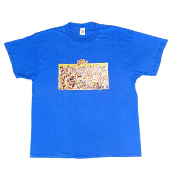 Vintage The Simpsons Shirt Size XL Blue Homer Bart Springfield Y2k AS IS - Picture 1 of 8